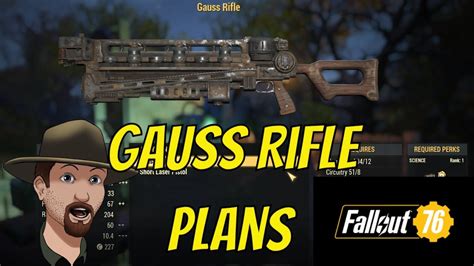 gauss rifle plan fallout 76.